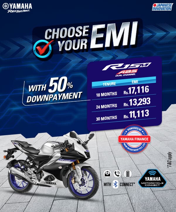 Yamaha Finance Choose Your EMI R15M