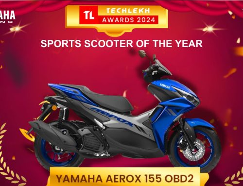 Aerox Best Sports Scooter 2024 Award by TechLekh