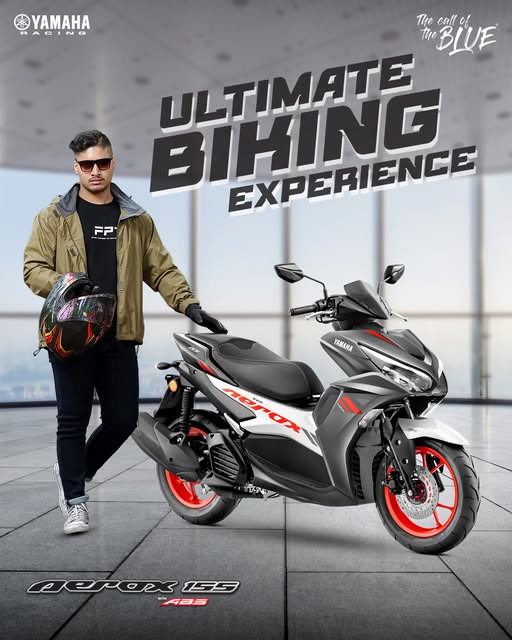 Yamaha-Aerox-155-Scooter-Biking