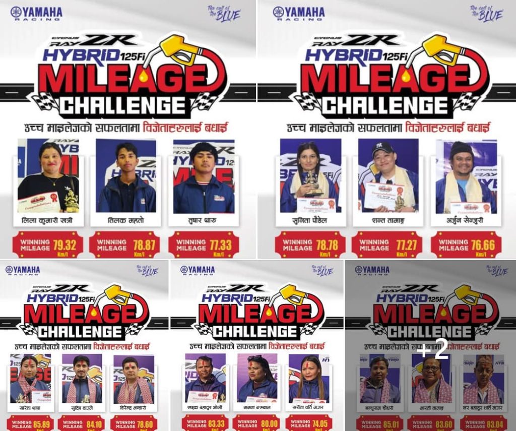 Mileage-Challange-Winners