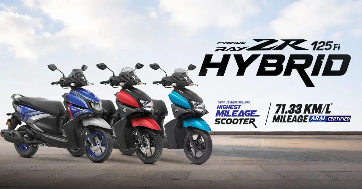 Yamaha RayZR 125-Fi Hybrid: The Best Selling Highest Mileage Scooter in Nepal